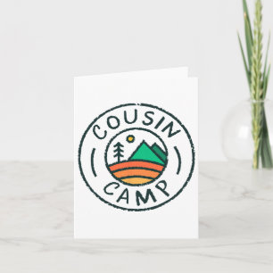 Tarjeta Primo Campamento Amigos vacaciones familiares de v