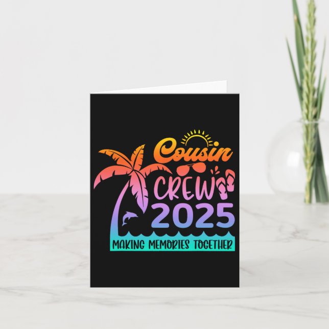 Tarjeta Primo Crew Divertido 2025 Verano Grupo Haciendo Re (Anverso)