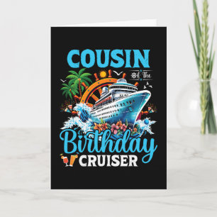 Tarjeta Primo Del Crucero Del Barco Crucero Cumpleaños