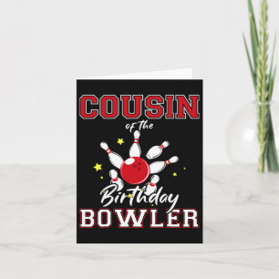 Tarjeta Primo Del Fiesta De Bolos De Jueves De Cumpleaños