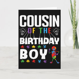 Tarjeta Primo del niño de cumpleaños Rompecabezas de Conci