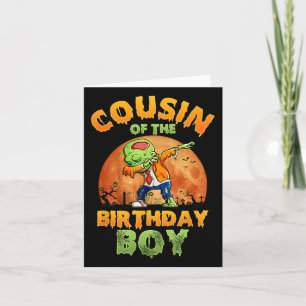 Tarjeta Primo Del Niño De Cumpleaños Zombie Mom Halloween 