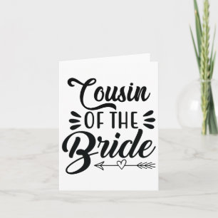 Tarjeta Primo Del Partido De La Boda De Novia