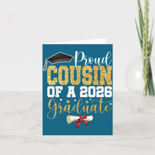 Tarjeta Primo Orgulloso Ilustración de Graduado de Secunda