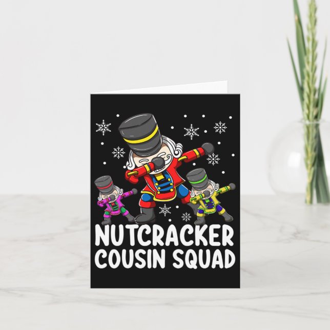 Tarjeta Primo Squad Divertido Pareo de Cascanueces con Dab (Anverso)