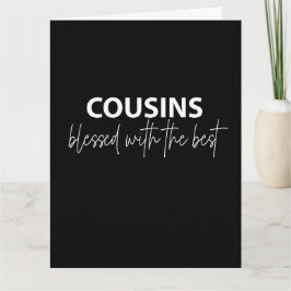 Tarjeta Primos - Bendecidos con la mejor bienvenida