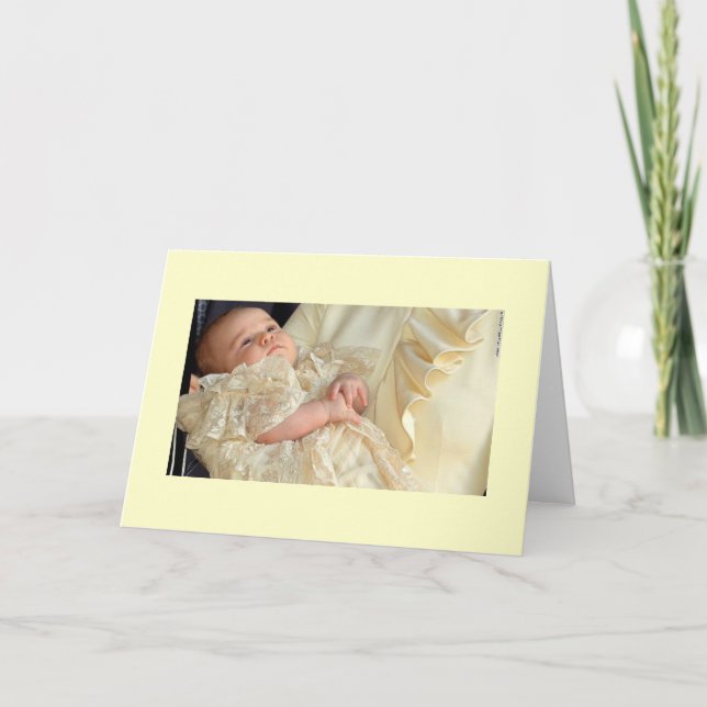 Tarjeta Prince George Christening (Anverso)