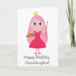 Tarjeta Princesa Artist Granddaughter del cumpleaños<br><div class="desc">Esta tarjeta está para una nieta del princesa-artista en su cumpleaños. Los artículos a juego,  tales como delantal del niño y pegatina,  están disponibles en el penguincornerstore bajo categorías apropiadas.</div>