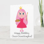 Tarjeta Princesa Artist Great-granddaughter del cumpleaños<br><div class="desc">Esta tarjeta está para una princesa/una bisnieta del artista en su cumpleaños. Los artículos a juego,  tales como delantal del niño y pegatina,  están disponibles en el penguincornerstore bajo categorías apropiadas.</div>
