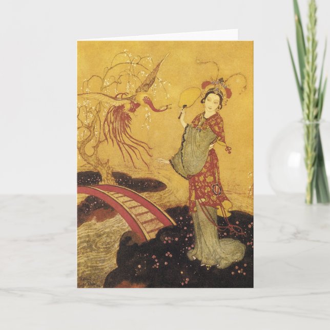 Tarjeta Princesa Badoura Dulac Art Card (Anverso)