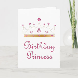 Tarjeta Princesa de Cumpleaños
