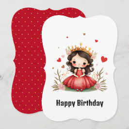 Tarjeta Princesa de cumpleaños