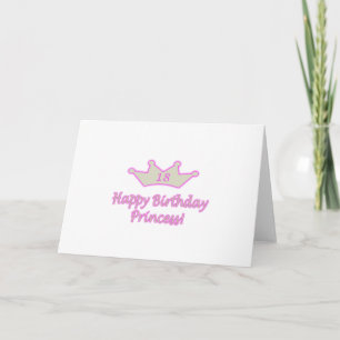 Tarjeta Princesa de Cumpleaños 18