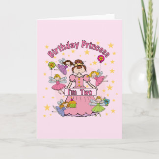 Tarjeta Princesa de Cumpleaños Soy dos camisetas y regalos