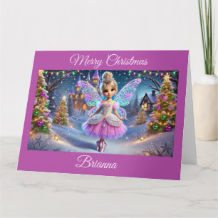 Tarjeta Princesa de hadas de ciruelas azucareras (pelo rub