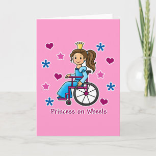 Tarjeta Princesa de la silla de ruedas