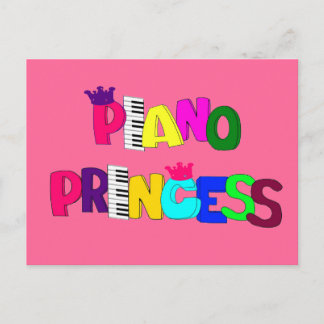 Tarjeta Princesa de Piano