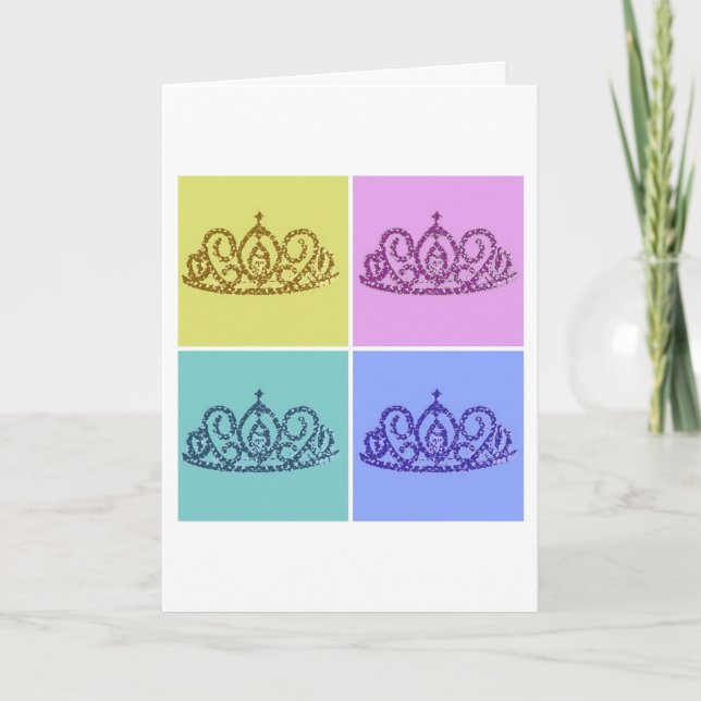 Tarjeta Princesa feliz cumpleaños (Anverso)