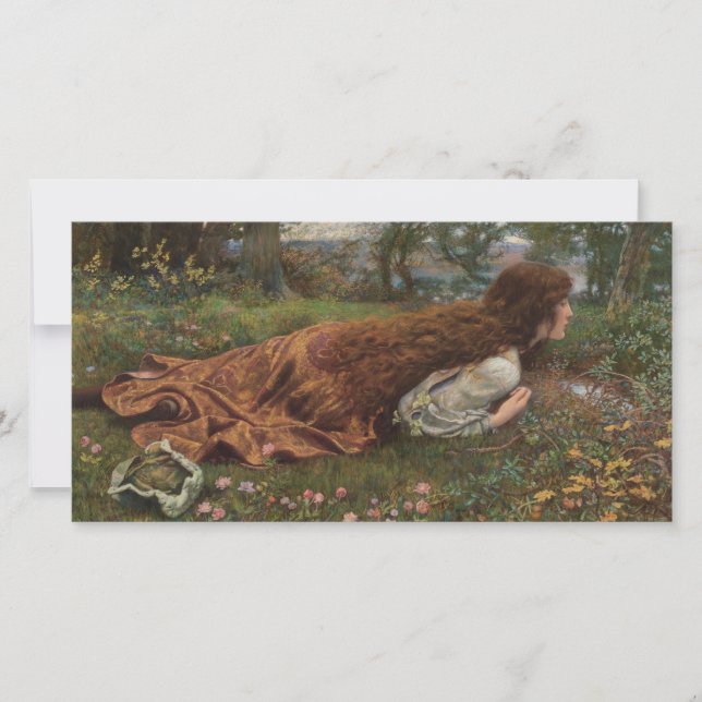 Tarjeta Princesa fuera de la escuela (por E.R. Hughes) (Anverso)