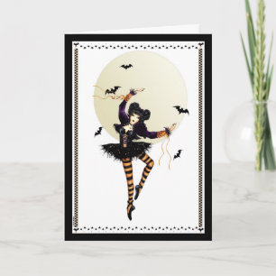 Tarjeta Princesa Halloween Card de la calabaza