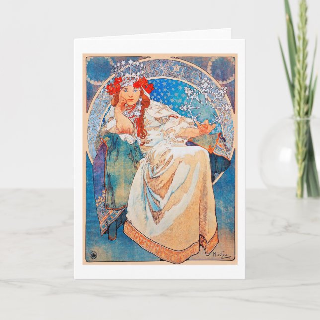 Tarjeta Princesa Hyacinth, Mucha (Anverso)