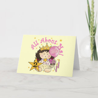 Tarjeta Princesa todo sobre mí segundo cumpleaños
