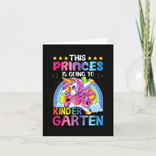 Tarjeta Princesa vuelve a la escuela con regalo de guarder