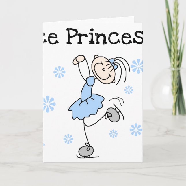TARJETA PRINCESO DE PATINAJE DE HIELO (Anverso)
