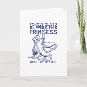 TARJETA PRINCESO DE PATINAJE DE HIELO