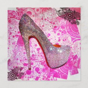 Tarjeta Princess Crystal Heel Greeting