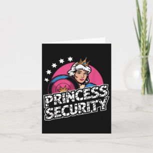 Tarjeta Princess Security Birthday Dad & Mom Boys Brot