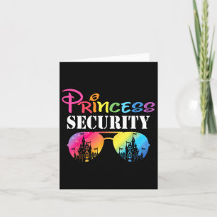 Tarjeta Princess Security Mom Dad Family Birthday Hallowee