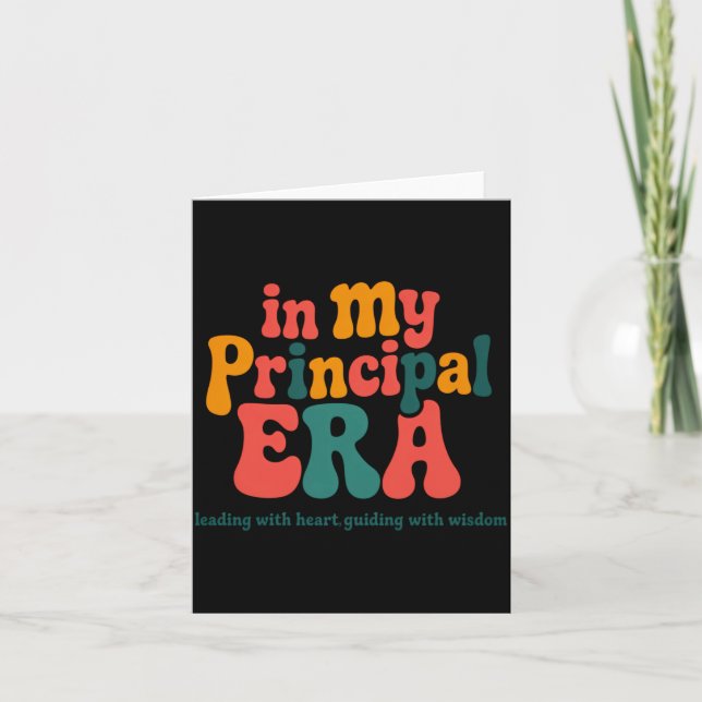 Tarjeta Principal In My Principal Era Back To School _1  (Anverso)