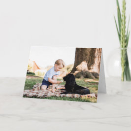 Tarjeta Príncipe George con perro