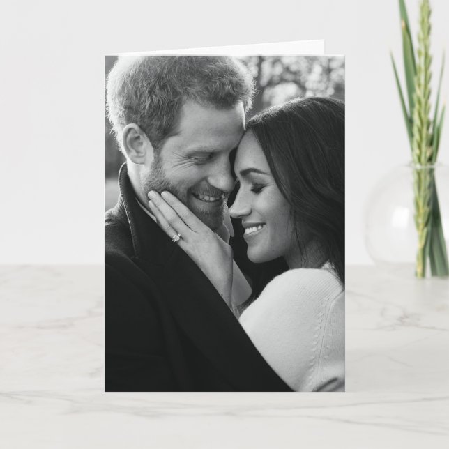 Tarjeta Príncipe Harry y Meghan Markle (Anverso)