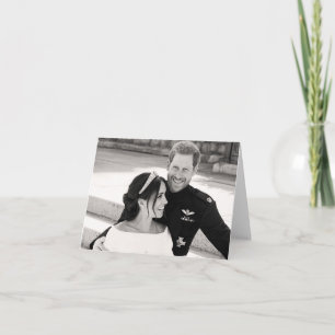 Tarjeta Príncipe Harry y Meghan Markle Boda Real