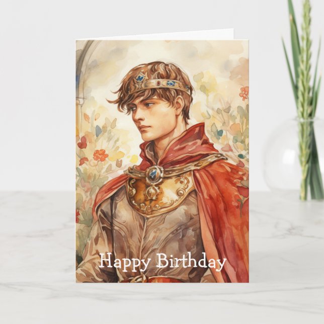 Tarjeta Príncipe medieval (Anverso)