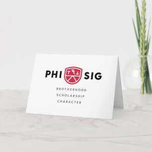 Tarjeta Principios de Phi Sigma Kappa