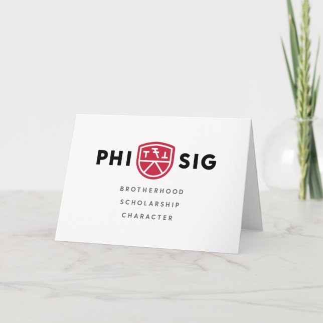 Tarjeta Principios de Phi Sigma Kappa (Anverso)