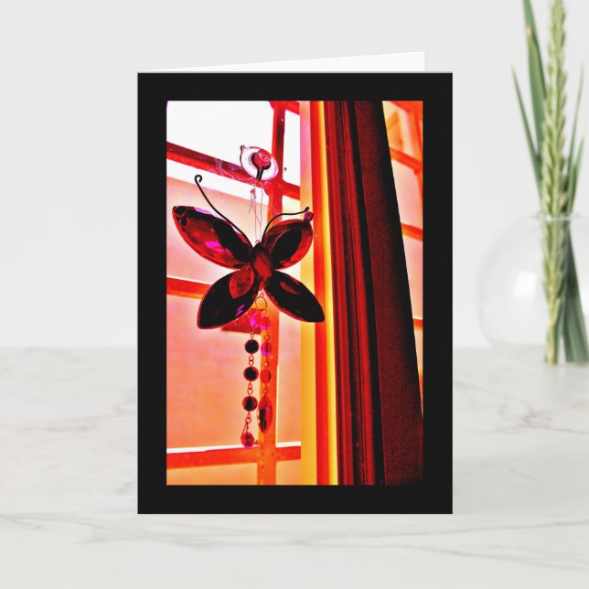 Tarjeta Prisma de mariposa (Anverso)