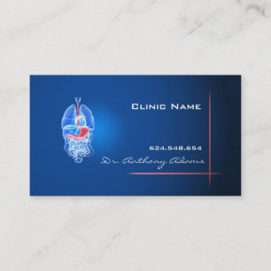 Tarjeta privada del cirujano del trasplante del