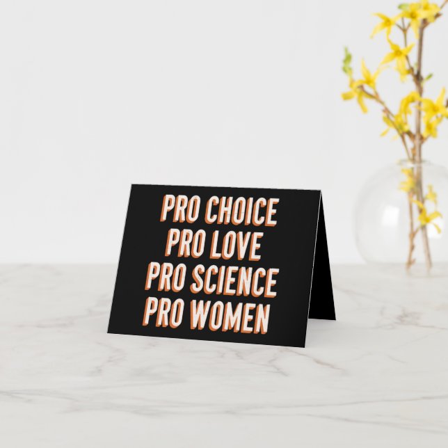 Tarjeta Pro Choice Derechos de la Mujer Patriarcado Femini (flor amarilla)