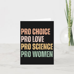 Tarjeta Pro Choice Pro Love Pro Science Pro Mujeres Resto