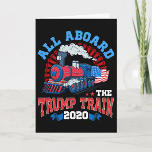Tarjeta Pro Donald Trump Americano Todos Abordo El Tra Tra