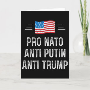 Tarjeta Pro OTAN - Anti Putin - Anti Trump - Estilo Retro 