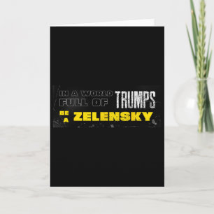 Tarjeta Pro Zelenski Sé Zelenski Apoya a Ucrania 