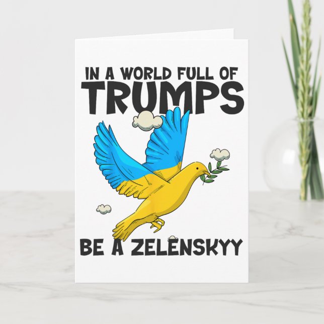 Tarjeta Pro Zelensky The World Needs More Zelensky's Suppo (Anverso)