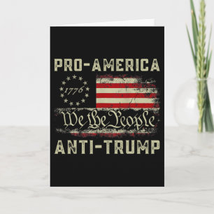 Tarjeta Proamérica Anti-trump Nosotros El Pueblo Anti Trum