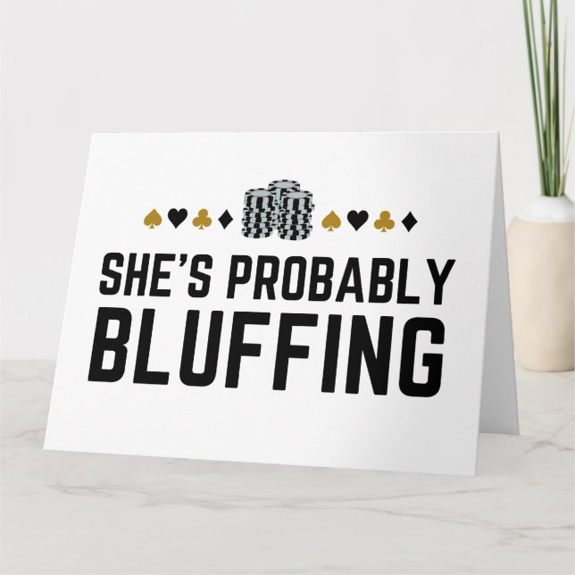 Tarjeta Probablemente es una tontería - Regalo de Bluff de (Anverso)