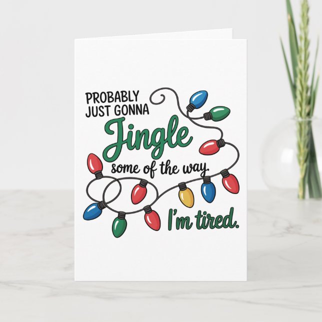Tarjeta Probablemente solo voy a sonar en Navidad  (Anverso)